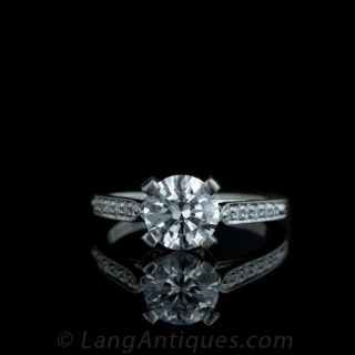 Diamond Platinum Engagement Ring 