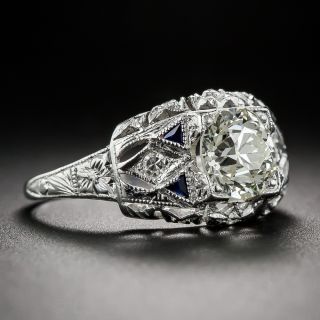 1.24 Carat Art Deco Diamond Engagement Ring