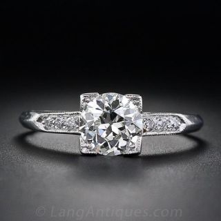 1.24 Carat Vintage Diamond  Engagement Ring