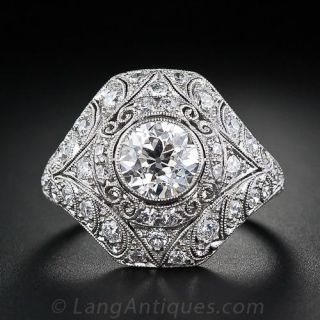 1.25 Carat Center Vintage Diamond Ring