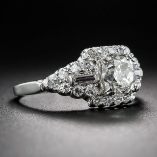 1.25 Carat Diamond and Platinum Vintage Engagement Ring