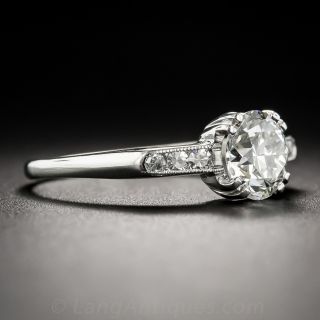 1.25 Carat Diamond Vintage Solitaire - GIA  J VVS2