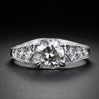 1.25 Carat Filigree Diamond Ring
