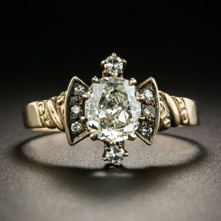 1.26 Carat Victorian Diamond Engagement Ring - GIA - 2