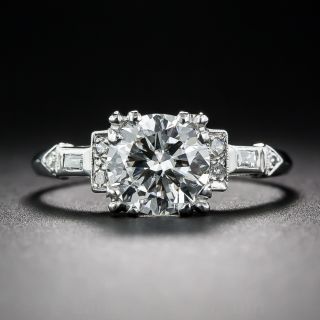 1.27 Carat Art Deco Engagement Ring - GIA I/VS1
