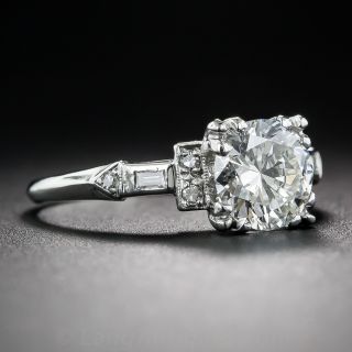 1.27 Carat Art Deco Engagement Ring - GIA I/VS1