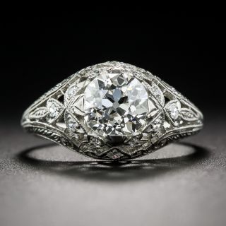 1.27 Carat  Diamond Edwardian Engagement Ring by Hayden Wheeler - GIA I/VS1