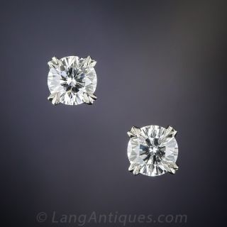 1.27 Carat Diamond Studs, GIA E/F VS2-SI1 - 2