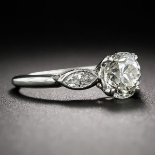 1.27 Carat Platinum and Diamond Vintage Engagement Ring