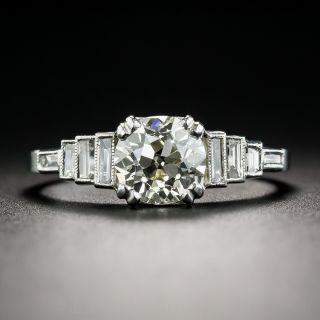 1.28 Carat Art Deco Diamond Engagement Ring - GIA