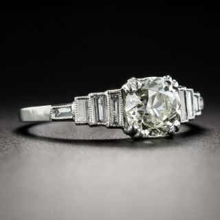 1.28 Carat Art Deco Diamond Engagement Ring - GIA