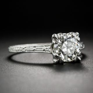 1.28 Carat Art Deco Diamond Solitaire