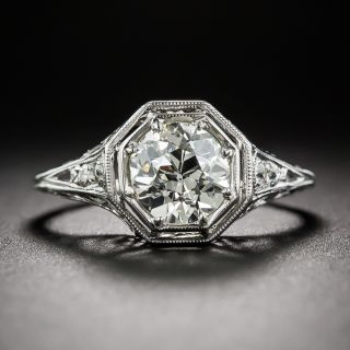 1.29 Carat Art Deco Engagement Ring
