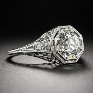 1.29 Carat Art Deco Engagement Ring