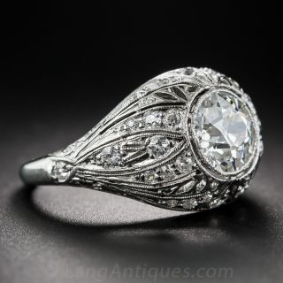 1.29 Carat Diamond Edwardian Engagement Ring