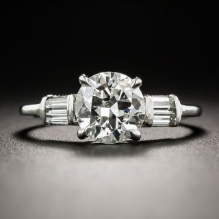 1.29 Carat Vintage Diamond Solitaire Engagement Ring - GIA I SI2