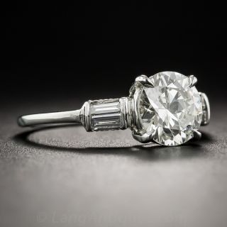 1.29 Carat Vintage Diamond Solitaire Engagement Ring - GIA I SI2