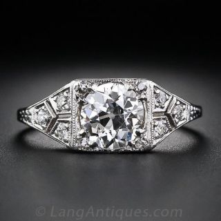 1.30 Carat Art Deco Engagement Ring