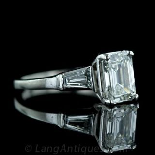 1.30 Carat Emerald Cut Diamond Solitaire