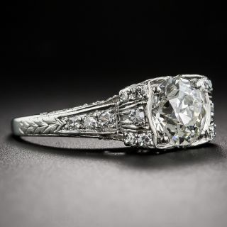 1.30 Carat Diamond Early Art Deco Ring - GIA K/VS2 