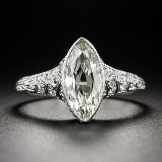 1.30 Carat Vintage Marquise Diamond Ring