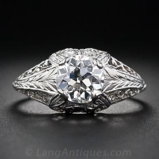 1.31 Carat Diamond Neo-Classical Engagement Ring