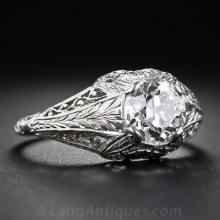 1.31 Carat Diamond Neo-Classical Engagement Ring