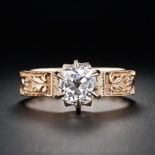 1.32 Carat Antique Diamond Engagement Ring