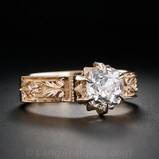 1.32 Carat Antique Diamond Engagement Ring