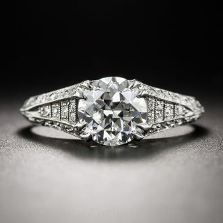 1.33 Carat Art Deco Diamond Ring - GIA H VVS 2 