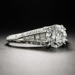 1.33 Carat Art Deco Diamond Ring - GIA H VVS 2 