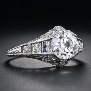 1.34 Carat Art Deco Diamond Ring