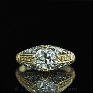 Edwardian Style Diamond Engagement Ring 