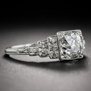 1.34 Carat GIA Cushion-Cut Diamond Ring