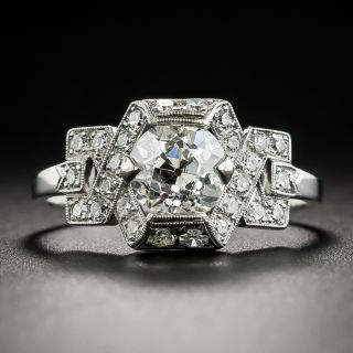 1.35 Carat Art Deco Diamond Engagement Ring - GIA K SI1 - 2
