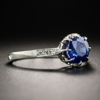 1.35 Carat Ceylon Sapphire Solitaire Ring 