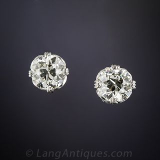 1.35 Carat Diamond Stud Earrings