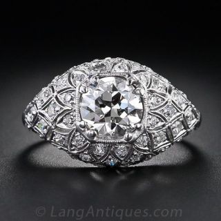 1.35 Carat Edwardian Diamond Ring