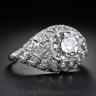 1.35 Carat Edwardian Diamond Ring