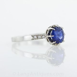 1.35 Carat Sapphire Solitaire Ring