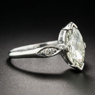 1.35 Carat Vintage Marquise Diamond Ring