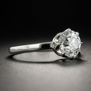 Lang Collection 1.38 Carat European-Cut Diamond Solitaire Engagement Ring - GIA I VS2