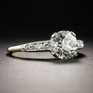 1.38 Carat European-Cut Vintage Diamond Ring