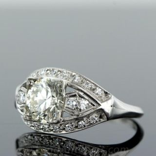 1.40 carat center Vintage Engagement Ring