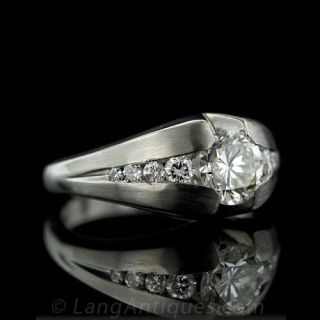 1.40 ct. Gents Platinum Diamond Ring