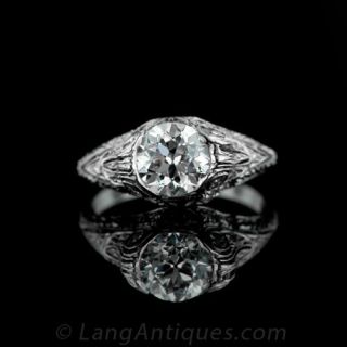 Edwardian Diamond Engagement Ring 
Edwardian Jewelry 