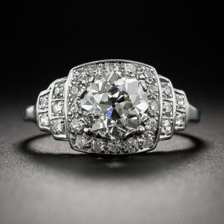 1.42 Carat Art Deco Diamond Engagement Ring
