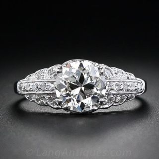 1.43 Carat Art Deco Diamond Ring