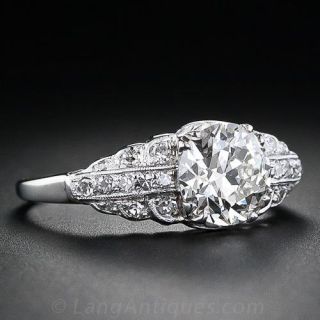 1.43 Carat Art Deco Diamond Ring