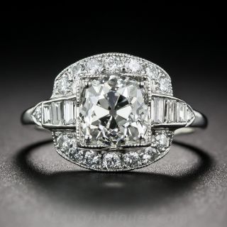 1.43 Carat Diamond Art Deco Engagement Ring